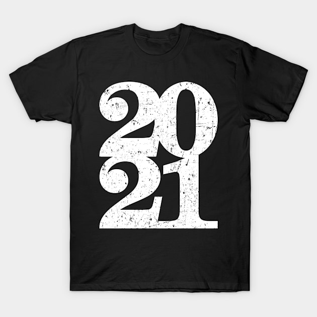 2021 Typography Class Of 2021 Senior Graduation T-Shirt by HeroGifts